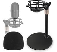 ASFASFq-Razer Seiren Mini Support de Microphone Réglable de Bureau Avec Araignée de Microphone Protection Contre le Vent en Mousse Protection Pop et Support Amortisseur Réduit le Bruit de Vibration