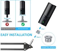 ASFASFq-Razer Seiren X Support Microphone Professionnel Réglable avec Bonnette Micro et Tube de Fixation Compatible avec Microphone Streaming Razer Seiren X par