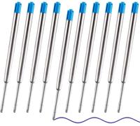 Asfasfq-Recharge Stylo Bille Bleus De 9,8 Cm Nochme 10 1,0 Mm Recharges Métalliques Standard Interchangeables De Pour Parker Pour Une Expérience D'écriture Fluide Et Uniforme