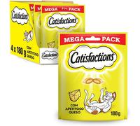 Asfasfq-Récompenses Pour Chats Saveur Fromage, Maxipack (Pack De 4 X 180 G)