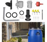 Asfasfq-Recuperateur D Eau De Pluie, 70-100 Mm, Collecteur D'eau De Pluie Avec Tuyau De 1 M, Kit De Raccordement Pour Citerne De Pluie Avec Accessoires De Montage Pour Toits Jusqu'à 100 M²
