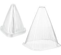 ASFASFq-relaxdays Cônes de forçage en Lot de 24, Protection Contre Escargot, Gel, Croissance, 22 x 19 x 19 cm, PVC, Transparent