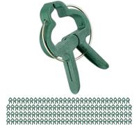 ASFASFq-Relaxdays Pinces pour Plantes, Lot de 120, Petits Clips, 3 x 4 cm, Attaches pour Pieds de tomates, Jardin, Vert