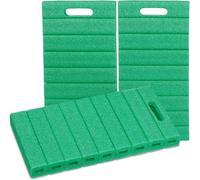 ASFASFq-relaxdays Tapis de Jardinage en Lot de 3, Coussin pour Genoux Pratique, Garage, Protection, HLP : 4 x 39,5 x 20 cm, Vert