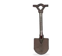 Asfasfq-Relaxdays Thermomètre Décoratif Pour Jardin, Analogique, Fonte De Fer, Mural, Antique, Pelle, Hl 30 X 9 Cm, Marron