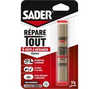 ASFASFq-Répare Tout - Pâte à Réparer Epoxy - Tous Matériaux ¿ Intérieur/Extérieur ¿ Couleur : Gris ¿ 1 Tube 57 g 30621068