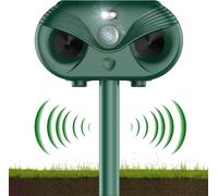 ASFASFq-Répulsif Chat Ultrason, 4 Modes Repulsif Chat Solaire, Répulsif Animaux à ultrasons avec détecteur de Mouvement, Étanche Repulsif Chat pour Jardin, Chats Chiens Souris Ratons IP54 imperméable