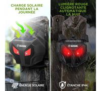 ASFASFq-Répulsif solaire contre les animaux sauvages tels que les ratons laveurs, les chevreuils, les renards, les sangliers, etc. Répulsif efficace contre les animaux avec lumière LED rouge (1)