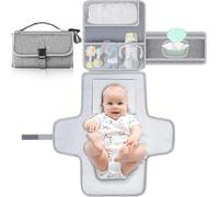 Asfasfq-Romon Matelas A Langer Bebe, Tapis De Change Bébé Sac À Langer Baby De Voyage Portable Et Imperméable, Pliable Couche Diaper Changer Mat Tapis Bag Compact Pour Maison Extérieur Voyage, 70x56c