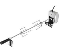 ASFASFq-Rôtissoire pour Barbecue Set de Brochettes à Griller universelle électrique avec 2 aiguilles à Viande et Moteur en Acier Inoxydable 220V - 240V pour rôtisserie et gril à gaz