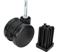 ASFASFq-Roulette de rechange pour barbecue à gaz Weber Genesis 1000-5000 A B C (modèle 2002-2003), mécanisme de verrouillage sécurisé (1 pièce)