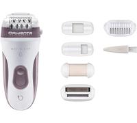 Asfasfq-Rowenta Skin Respect Ep8060f0 - Sans Fil Et Utilisable Sous L'eau, 24 Pinces Avec Tête Exfoliante Et Rasoir, Accessoire Aisselles, Tête De Coupe Avec Brosse Nettoyante Et Trousse De Toilette