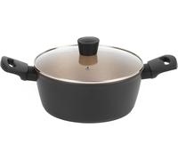 Asfasfq-Russell Hobbs Rh01670beu7 Opulence Collection 24 Cm Marmite En Aluminium Forgé, Avec Couvercle En Verre, Revêtement Antiadhésive, Compatible Plaques À Induction Et Ustensiles Métalliques, Noi