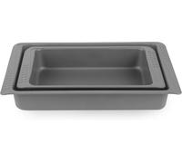 Asfasfq-Russell Hobbs Shield Ensemble De 2 Rôtissoires ¿ Plaques À Rôtir Antiadhésives 32/38 Cm, Acier Carbone Durable, Sans Pfoa, Résistant Au Four Jusqu'à 220 °C, Plaque De Four Profonde Et Durable