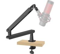 ASFASFq-SA-30 LP Bras de microphone à profil bas, support de micro rotatif à 360°, bras de microphone à profil bas pour streaming avec gestion des câbles, support de microphone professionnel, bras