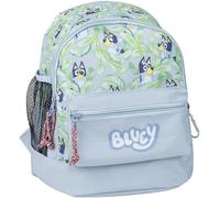 Asfasfq-Sac À Dos De Randonnée Bluey - Couleur Bleue - 23x27x15 Cm - Fabriqué En Polyester - Plusieurs Poches-Ceinture Et Poignées Réglables-Impression Bluey