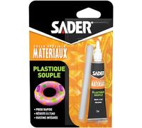 ASFASFq-Sader Colle Plastique Souple ¿ Colle pour PVC Souple et Caoutchouc ¿ Idéale pour Bouées, Ballons, Matelas et Bateaux Pneumatiques ¿ Rustine Intégrée ¿ Résiste à l'Eau ¿ Tube 12 ml