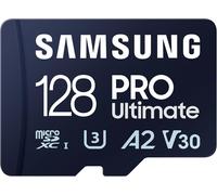 ASFASFq-Samsung Carte Mémoire MicroSDXC, PRO Ultimate MB-MY128SA/WW, 128 Go, vitesse de lecture jusqu'à 200 Mo/s, fournie avec adaptateur SD