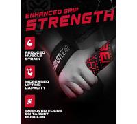 Asfasfq-Sangles De Levage De Musculation/Halérophilie ¿ Bandes Straps Rembourrées Support De Poignet Professionnelles Avec Grips En Gel Flex