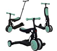 Asfasfq-Scootizz Draisienne Evolutive 5 En 1 Avec Barre De Poussée/Tricycle Bébé Évolutif/Trottinette Enfant