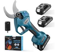 ASFASFq-Sécateur électrique sans fil 21 V - Diamètre de coupe maximum : 60 mm - 2 batteries de 2,0 Ah - Moteur sans balais - Écran LCD - Compatible avec batterie Mak-ita 18 V