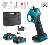 ASFASFq-Sécateur Électrique Sans Fil 25 mm, Sécateur à Batterie avec 2 Batteries 2,0 Ah, Sécateur de Jardín 18 V avec Écran LCD, 2 Lames Sk5, Chargeur, Secateur pour Coupe de Jardinage
