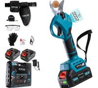 ASFASFq-Sécateur électrique sans fil 40mm - 800W brushless - 2 Batteries 6000 mAh - écran LCD - BLADEPRO - Sécateur à batterie professionnel - Coupe branche - KIT COMPLET