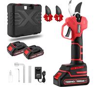 ASFASFq-Sécateur Électrique Sans Fil Brushless,2 * 2000mAh Batteries,Professionnel Sécateur Lame Convient Pour Les Jardins,Les Branches