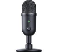 ASFASFq-Seiren V2 X Microphone à condensateur USB pour Streaming et Jeux sur PC : micros supercardioïde ¿ limiteur numérique intégré ¿ Surveillance du Micro et contrôle du Gain ¿ Amortisseur intégré