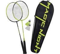 Asfasfq-Set De Badminton Magic Night, 2 Raquettes Et 2 Volants Avec Led, Pour Jouer Pour La Nuit, Dans Un Sac, 449405