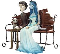 Asfasfq-Set Figura Víctor Y Emily Sentados En Banco