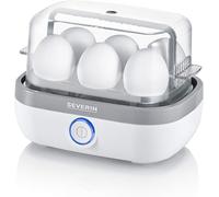 Asfasfq-Severin Cuit-?Ufs Sans Bpa 420 W, Appareil De Cuisson Pour 1 À 6 ?Ufs, Doseur D'eau Gradué Et Perce-?Ufs Inclus, Cuiseur À ?Ufs Avec Réglage Électronique Du Temps De Cuisson, Blanc, Ek 3164