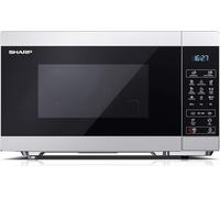ASFASFq-SHARP YC-MG02ES - Four à micro-ondes 20 litres, avec fonction grill, programme de décongélation, 11 niveaux de puissance, fonction minuterie, plateau tournant inclus