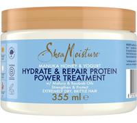 Asfasfq-Sheamoisture Hydrate & Repair Protein-Power - Masque Capillaire Au Miel De Manuka Et Au Yaourt - Pour Cheveux Secs Et Abîmés - Sans Sulfate - Contient Huile De Baobab Et Beurre De Karité - 1