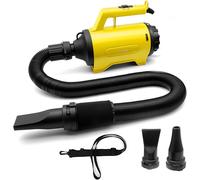 ASFASFq-Shernbao souffleur Voiture et Moto 1200W 230V - Sécheur haute puissance, Souffleur de jardin - Appareil de séchage automobile (Jaune)