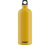 Asfasfq-Sigg - Gourde Aluminium - Traveller Mustard - Certifiée Neutre En Co2 - Convient Aux Boissons Gazeuses - Étanche & Légère - Sans Bpa - Pour Sport, Camping, Randonnée - Jaune Moutarde - 1l