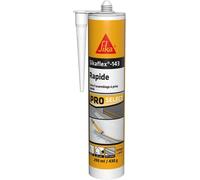 ASFASFq-Sikaflex 143 Rapide - Colle-mastic à prise rapide avec maintien immédiat très élevé intérieur et extérieur, 290 ml, Blanc