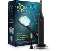 Asfasfq-Silk'n Toothwave Brosse À Dents Électrique - Technologie Anti-Décoloration Et Tartre - 48 000 Vibrations Par P.M. - Noir