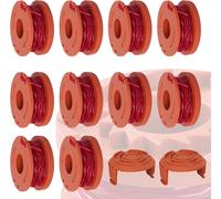 ASFASFq-SilverChry Bobine de Fil de Coupe Bordure, 10 Bobines + 2 Couvercle, Fil Taille Bordure, Fil Coupe Bordure Compatible avec Coupe Bordure, Bobine Fil Coupe Bordure Remplacement pour Worx