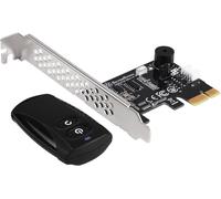 ASFASFq-SilverStone SST-ES02-PCIe - Télecommande sans-fil 2.4G pour allumer/redémarrer l'ordinateur, Le haut-parleur PC intégré, PCIe