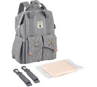 Asfasfq-Sonarin Grande Capacité Sacs À Dos À Langer Pour Bébé,Sacs À Langer Multifonction Sac À Couches De Voyage Imperméable Léger Avec Matelas À Langer & Crochets De Poussette Pour Mère & Papa
