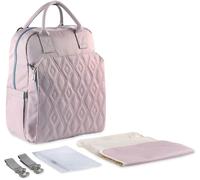 Asfasfq-Sonarin Multifonction Élégant Sacs À Dos À Langer Pour Bébé,Sacs À Langer Grande Capacité Imperméable Sac À Couches De Voyage Portable Avec Matelas À Langer & Crochets De Poussette