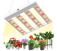 ASFASFq-SPF1200 PRO Lampe de culture LED 120 W, 90 x 90 cm, couverture 660 LED, spectre complet semblable au soleil avec UV et IR, variateur de lumière et de floraison, lampe de croissance de légumes