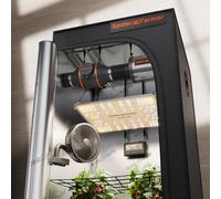 ASFASFq-Spider Farmer Grow Tent Kit Complet 3x3x5 Sf-1000 Dimmable Samsung Diodes Grow Tent Complete System 2.3x2.3ft Growing Tent Kit Set 27"X27"X62" avec 4 Pouces Digital Inline Fan Carbon Filter