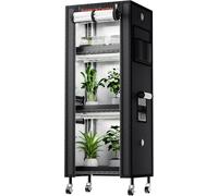 ASFASFq-SPIDER FARMER Plant Holder Grow Light Kit, porte - plantes à 4 couches avec 6 lampes LED à spectre complet de 30cm et growtent pour la croissance initiale des plantes de semences 40x30x120cm