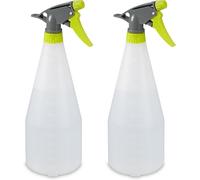 ASFASFq-Spray vide, lot de 2, brume et jet, gradué, rechargeable, plastique, pulvérisateur 1 l, vaporisateur, blanc
