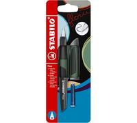 Asfasfq-Stabilo Flow Sporty Stylo Plume Kaki/Noir Avec Cartouche