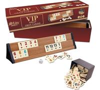 Asfasfq-Star Premium Vip Okey Ensemble Rummy En Bois Avec Pierres En Mélamine Ahsap Okey Takimi