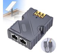 ASFASFq-Starlink Dishy Adaptateur de câble vers RJ45,Starlink GigE PoE Injector 150W,Starlink DC Step UP Convertisseur 12V vers 48V,supporte Starlink V2 Internet Kit réseau Satellite