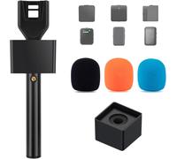 ASFASFq-StarRig PRO-HC Poignée de microphone DJI Mini Rode sans fil avec filetage 6,35 mm 3 couleurs en mousse et adaptateur de drapeau de microphone pour rapports de podcast Vlog, StarRig PRO-HC